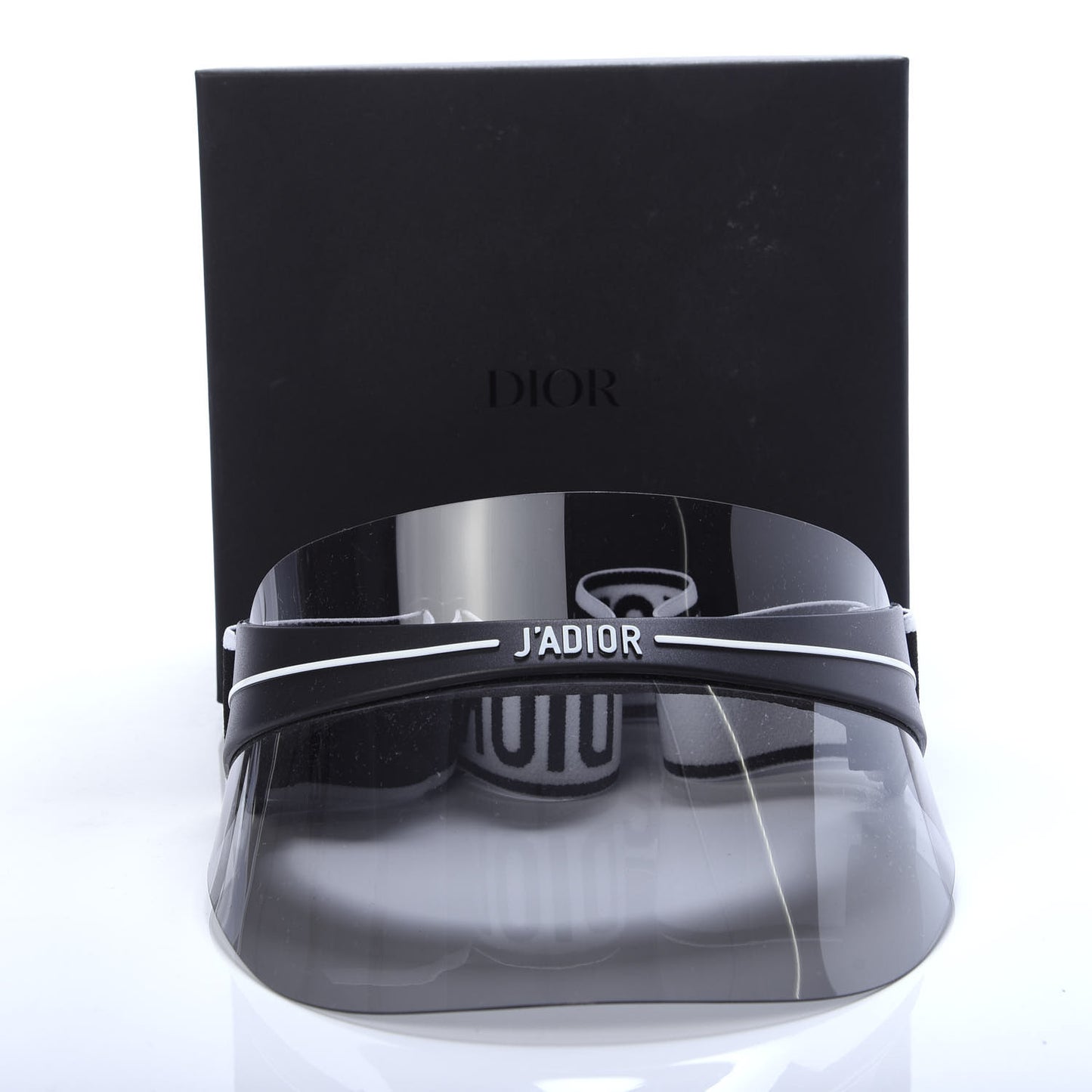 Mirrored DiorClub1 Sun Visor Silver