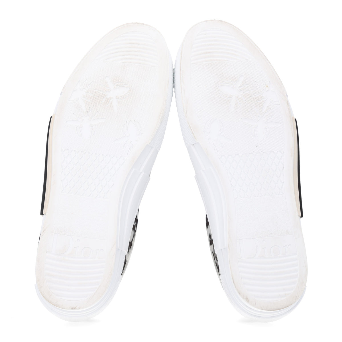 Technical Canvas Oblique Mens B23 Low Top Sneakers 42 White Black