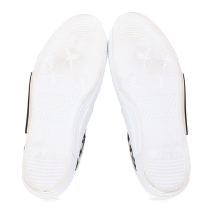 Christian Dior Technical Canvas Oblique Mens B23 Low Top Sneakers 42 White Black 7 of 11