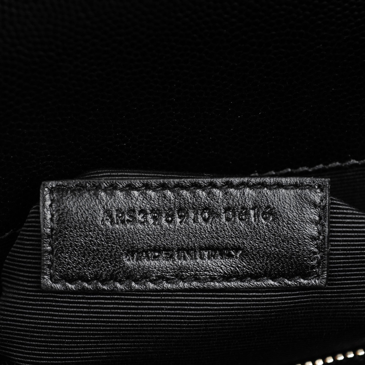 Saint Laurent Grain De Poudre Matelasse Chevron Large Monogram Satchel Black 8 of 8
