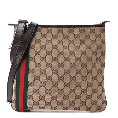 Gucci Monogram Web Jolicoeur Charms Messenger Dark Brown 1 of 10
