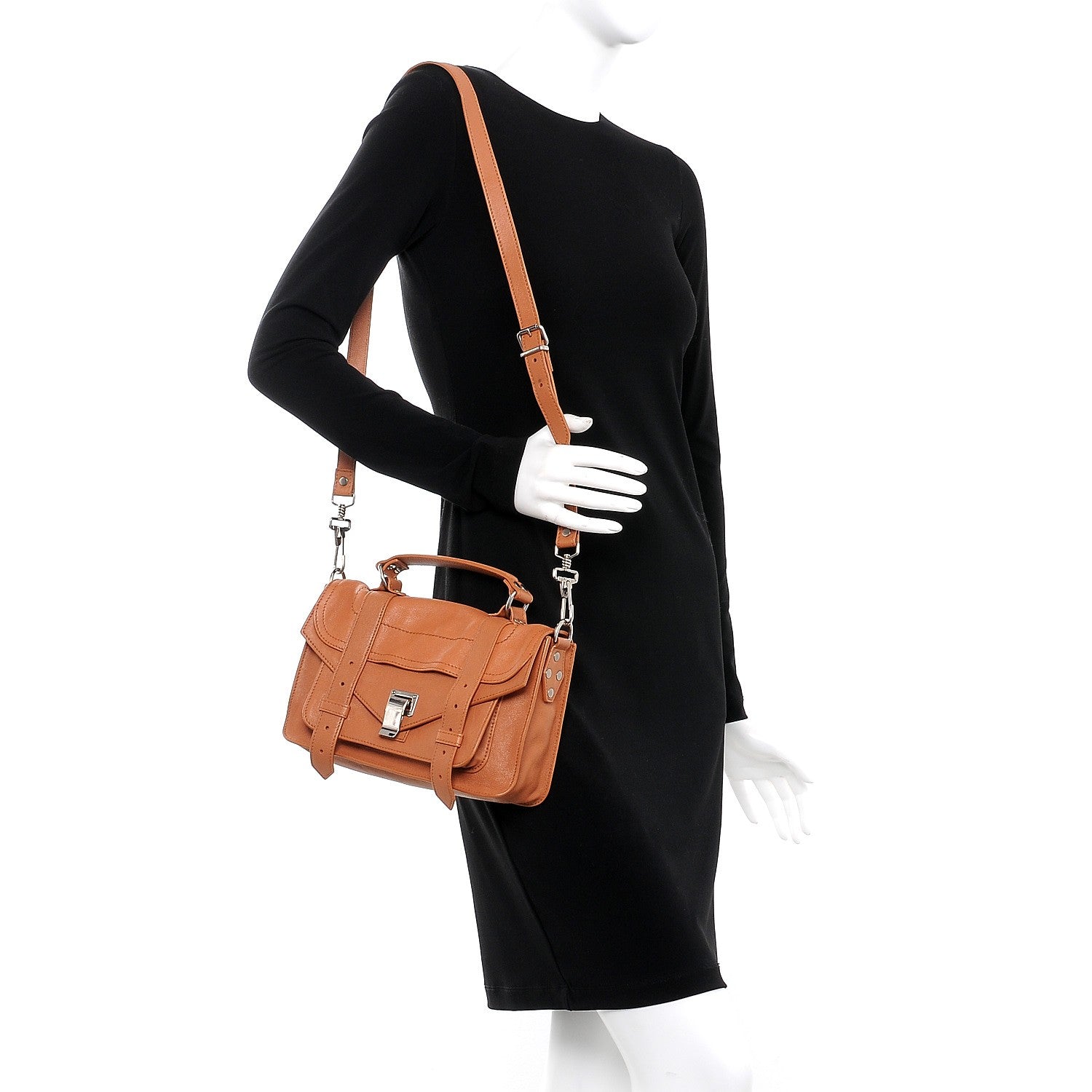 Proenza Schouler Lambskin Tiny PS1 Satchel Dune 2 of 9