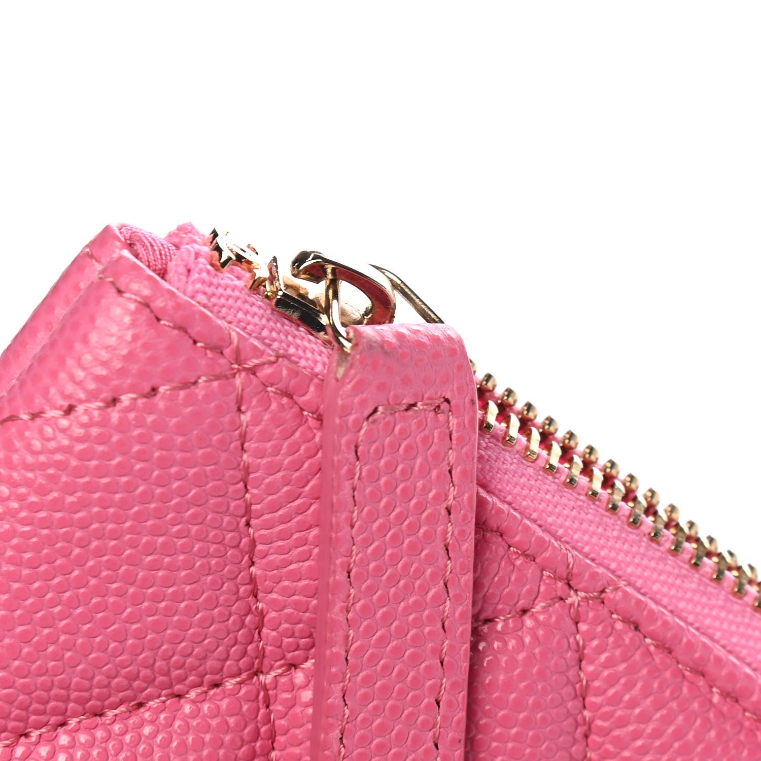 Chanel Caviar Quilted Small Cosmetic Case Pink 9 of 9