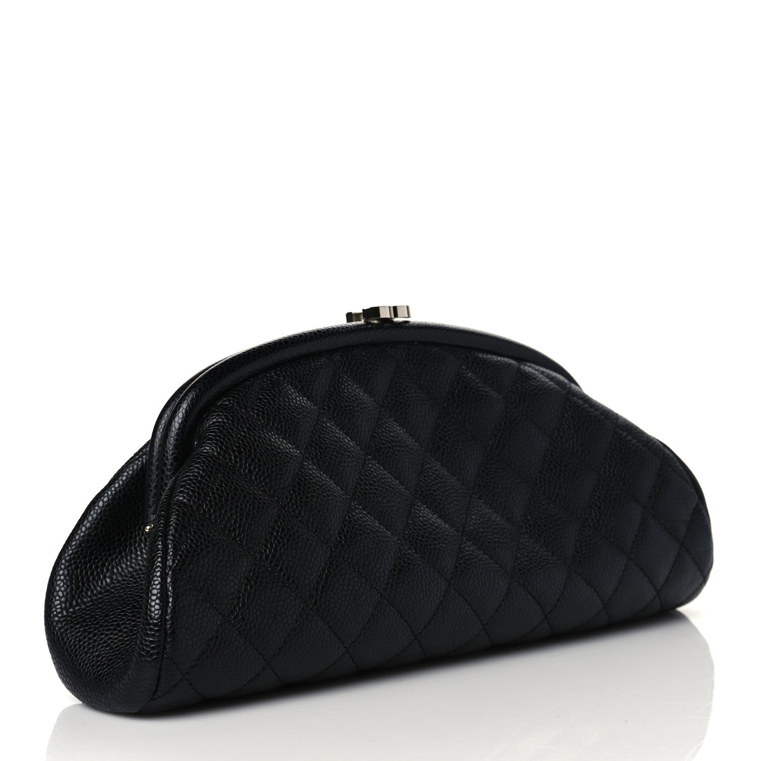 Chanel Caviar Quilted Timeless Clutch Black 3 of 10