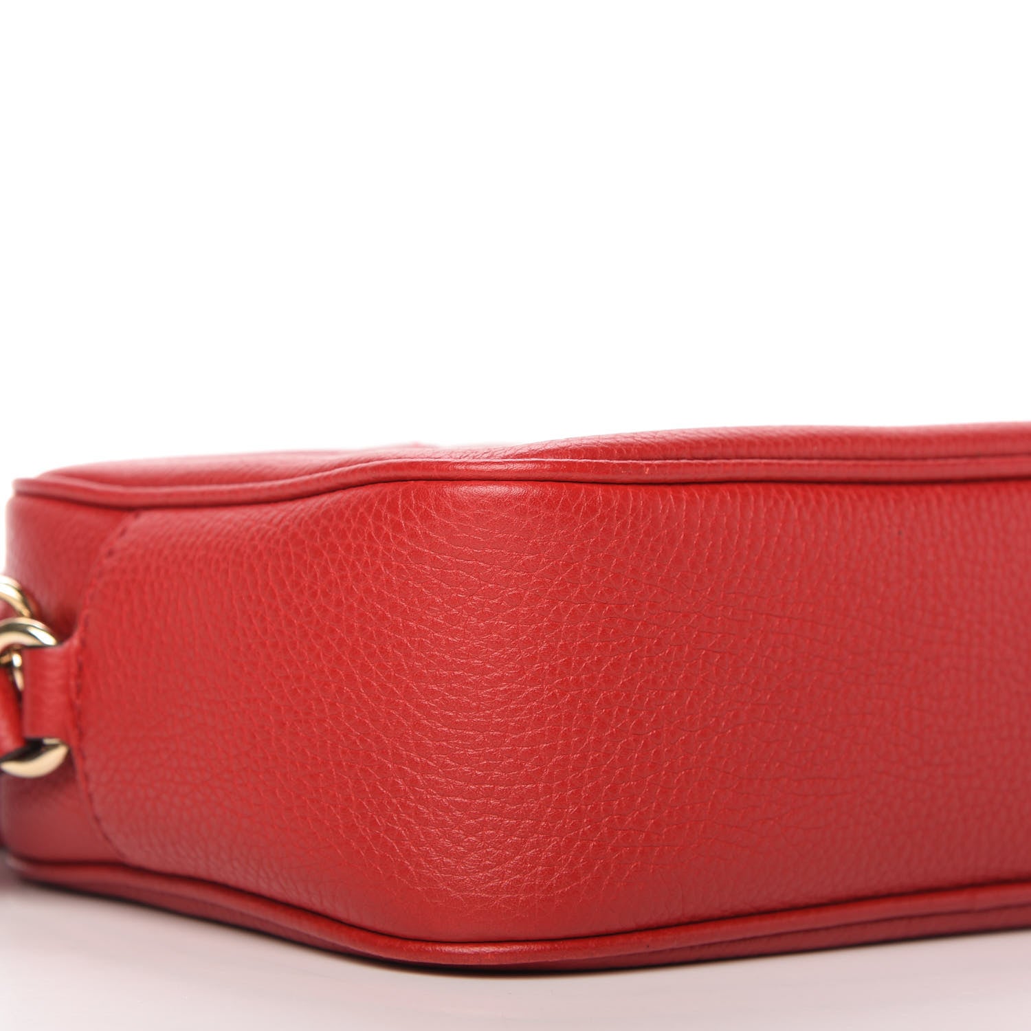 Gucci Pebbled Calfskin Small Soho Disco Bag Tabasco Red 6 of 11