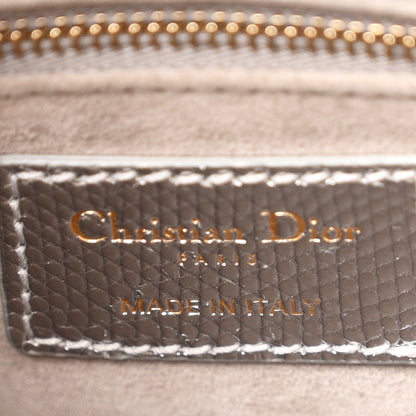 Christian Dior Metallic Lizard Small Lady Dior Argent 6 of 10
