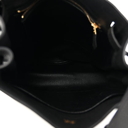Hermes Taurillon Clemence So Kelly 26 Black 6 of 14