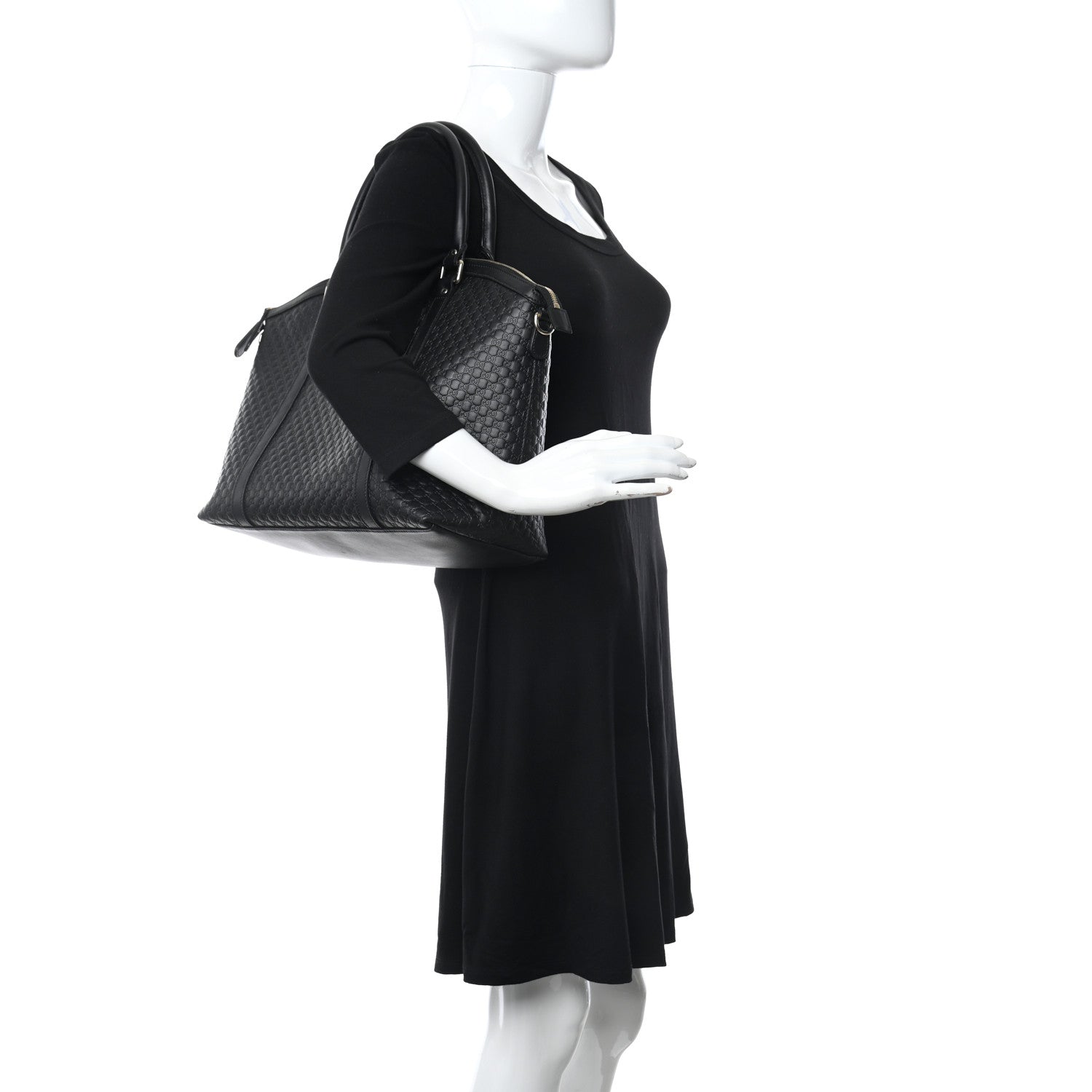 Gucci Soft Microguccissima Large Dome Satchel Black 2 of 11
