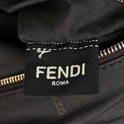 Fendi Nappa FF 1974 Embossed Small Boston White 7 of 19