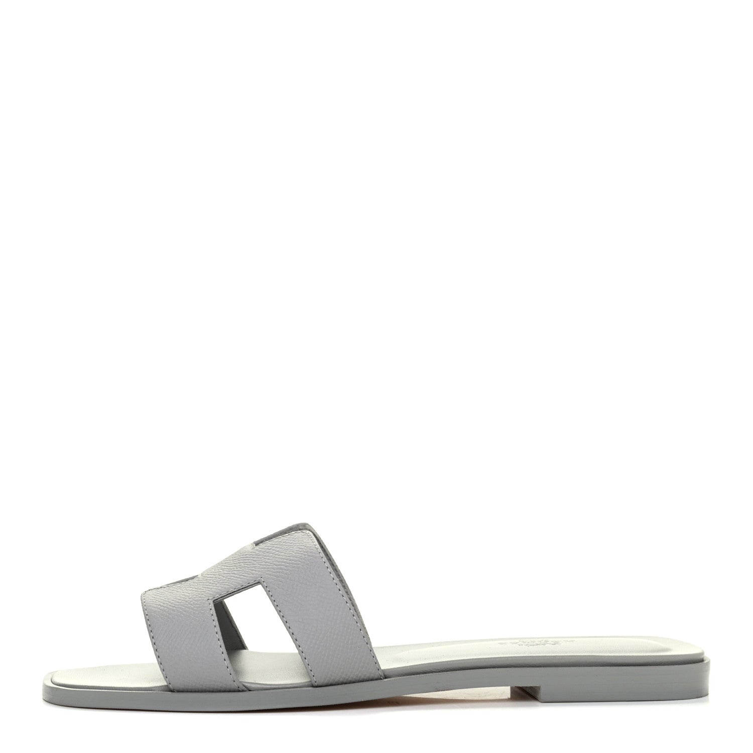 Hermes Epsom Oran Sandals 38 Bleu Glacier 1 of 10