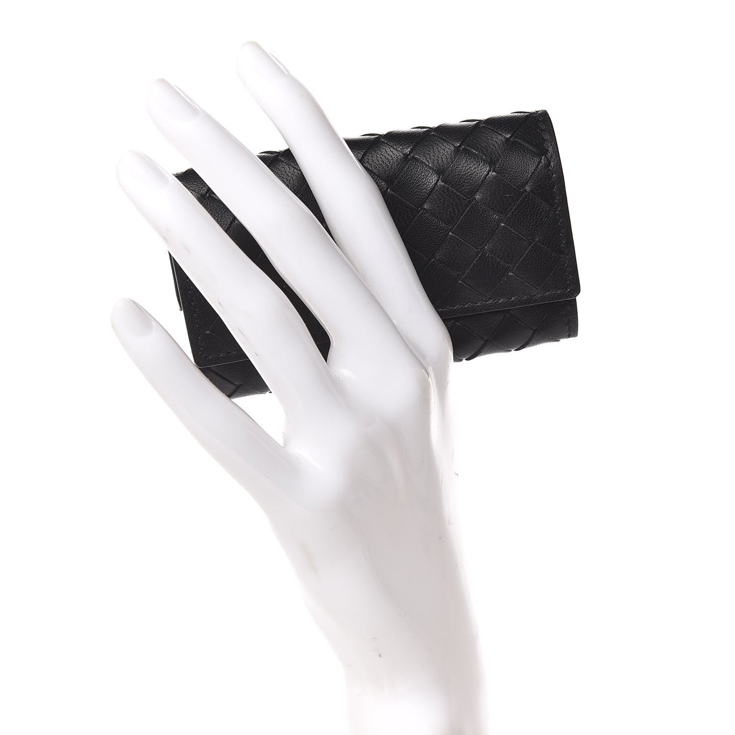 Nappa Intrecciato Card Holder Black