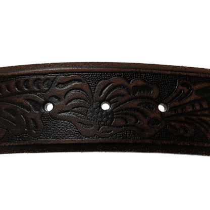 Gucci Calfskin Knurled Double G 40mm Belt 75 30 Testa di Moro 5 of 5