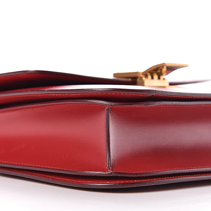 Celine Box Calfskin Medium Classic Box Flap Bag Red 8 of 10
