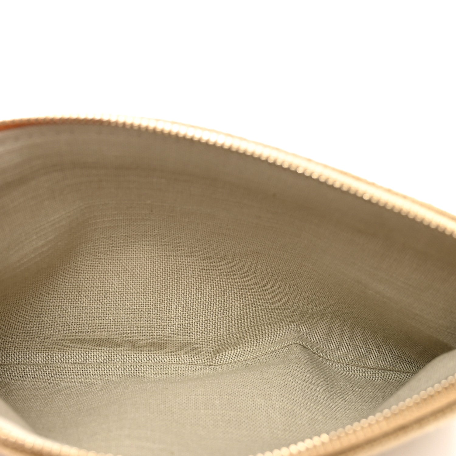 Chanel Mixed Fibers Small Deauville Pouch Beige 5 of 5