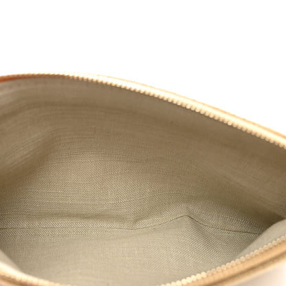 Chanel Mixed Fibers Small Deauville Pouch Beige 5 of 5