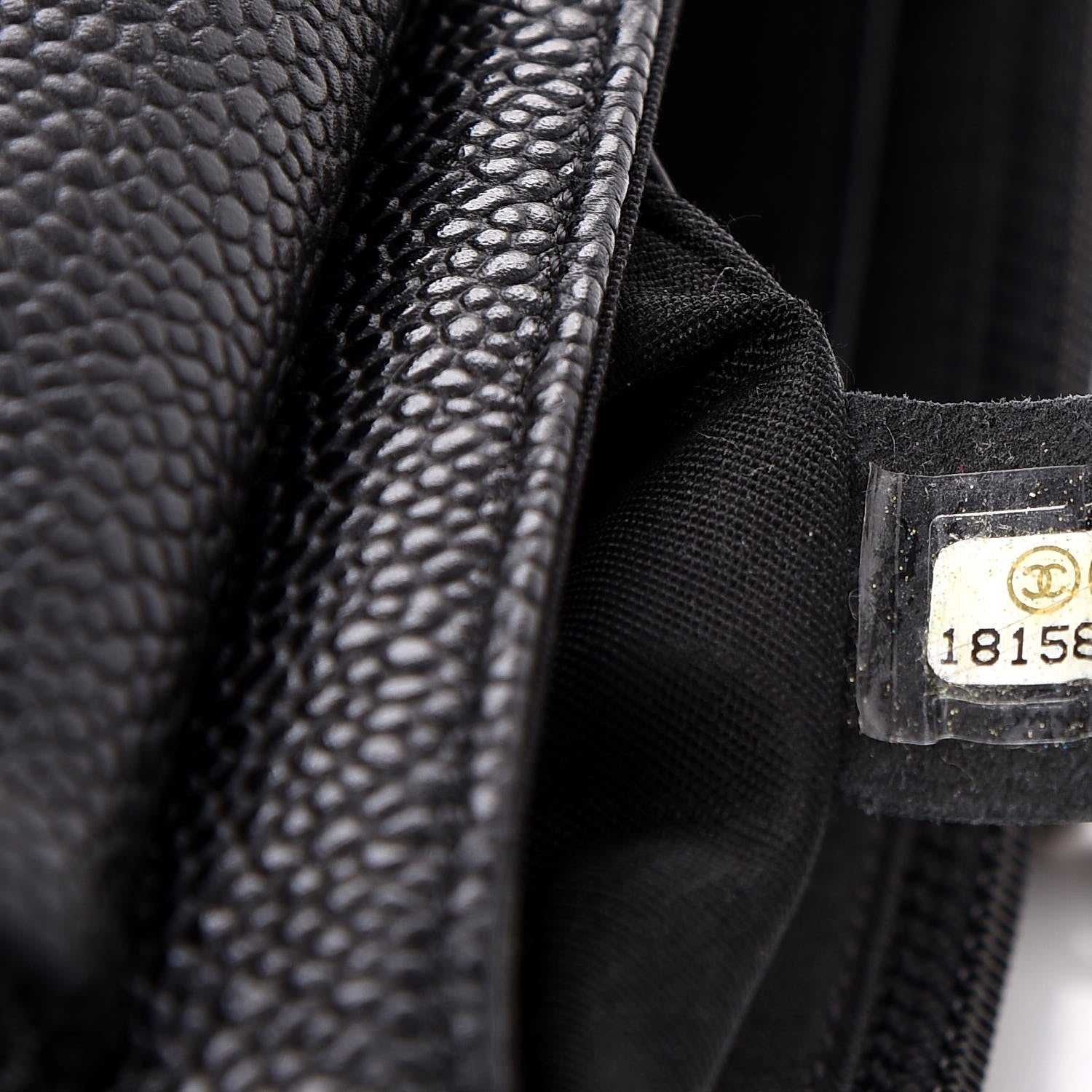 Chanel Caviar Half Moon Wallet On Chain WOC Black 7 of 8