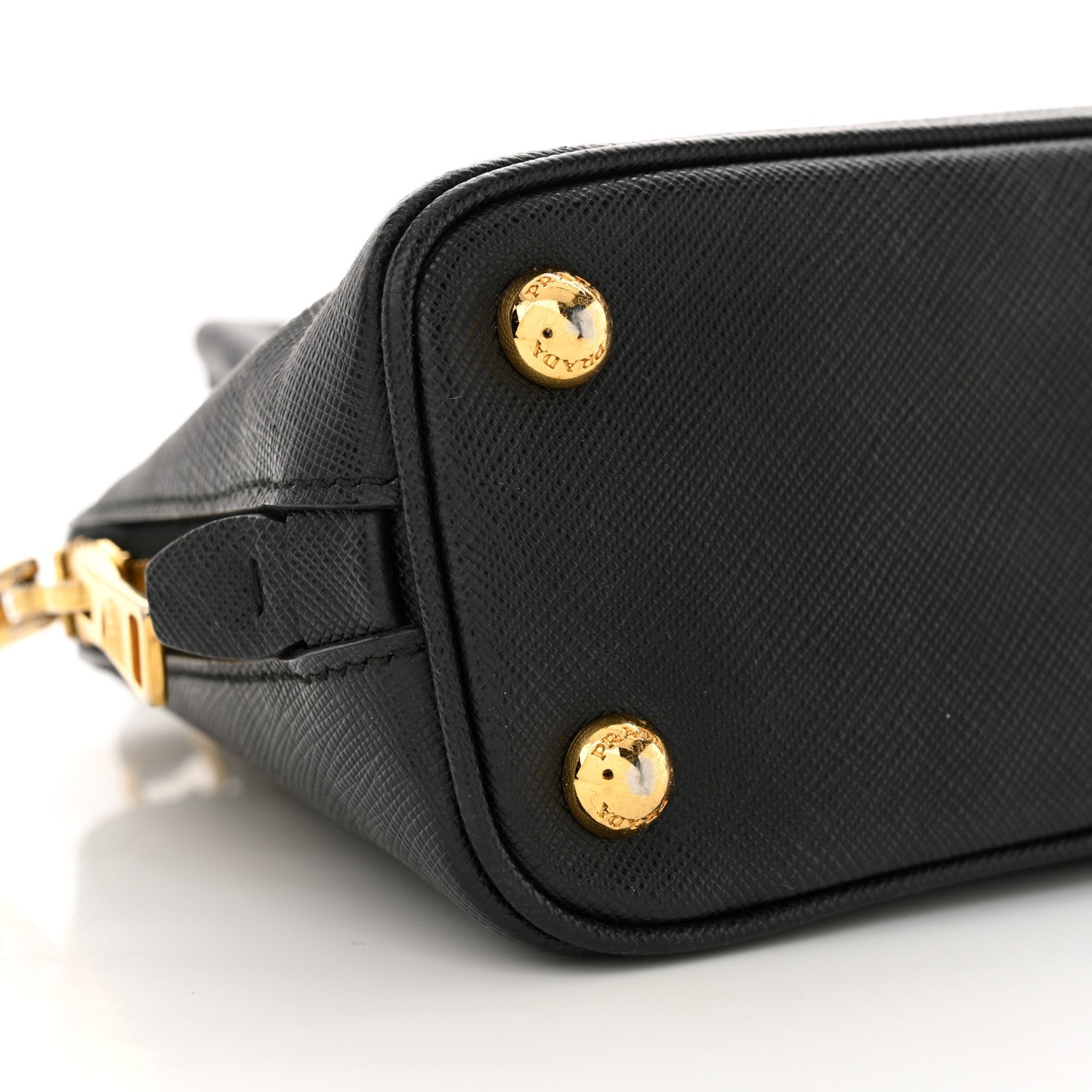 Prada Saffiano Lux Mini Promenade Tote Black 9 of 11
