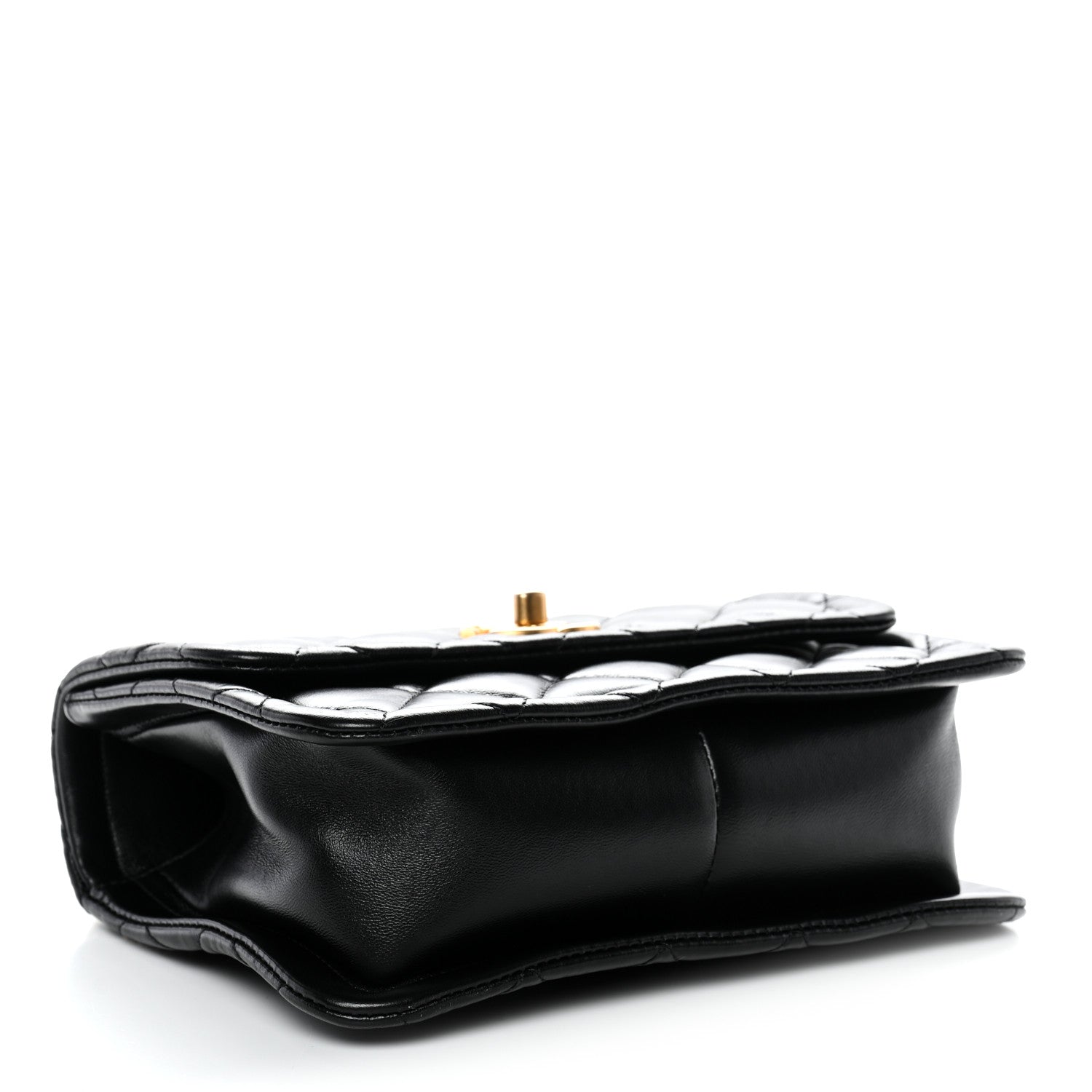 Chanel Shiny Lambskin Quilted Mini Flap Black 4 of 10