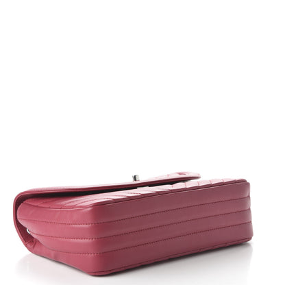 Chanel Lambskin Chevron Medium Single Flap Fuchsia 4 of 11