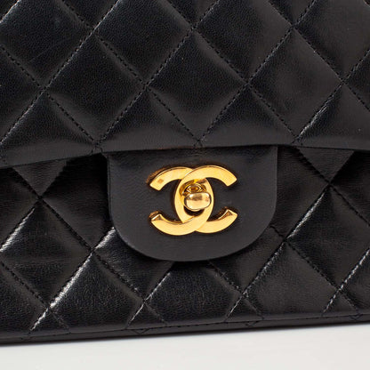Chanel Lambskin Medium Double Flap Black 8 of 10