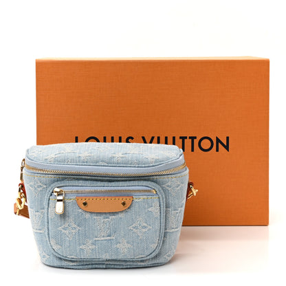 Louis Vuitton Monogram Denim Mini Bumbag Sky Blue 10 of 10