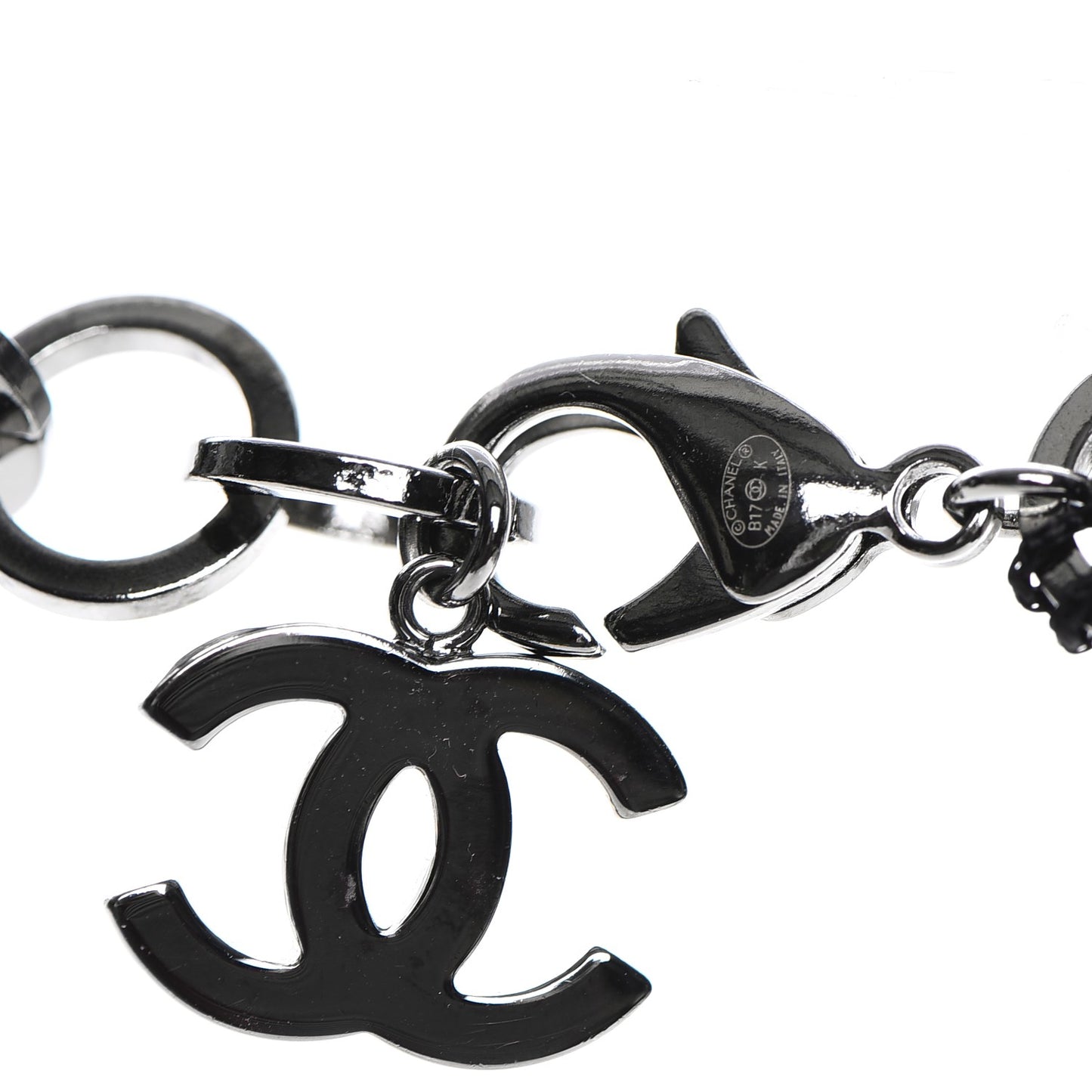 Ruthenium Crystal CC Star Moon Star Necklace