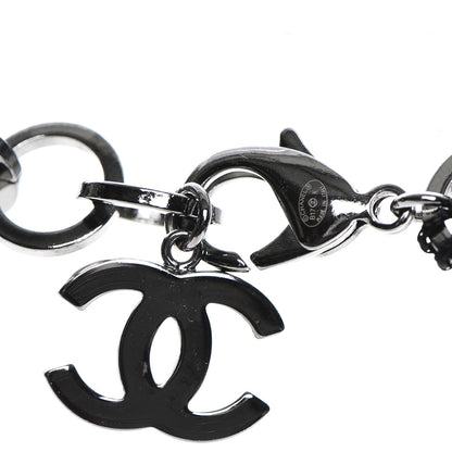 Chanel Ruthenium Crystal CC Star Moon Star Necklace 6 of 7