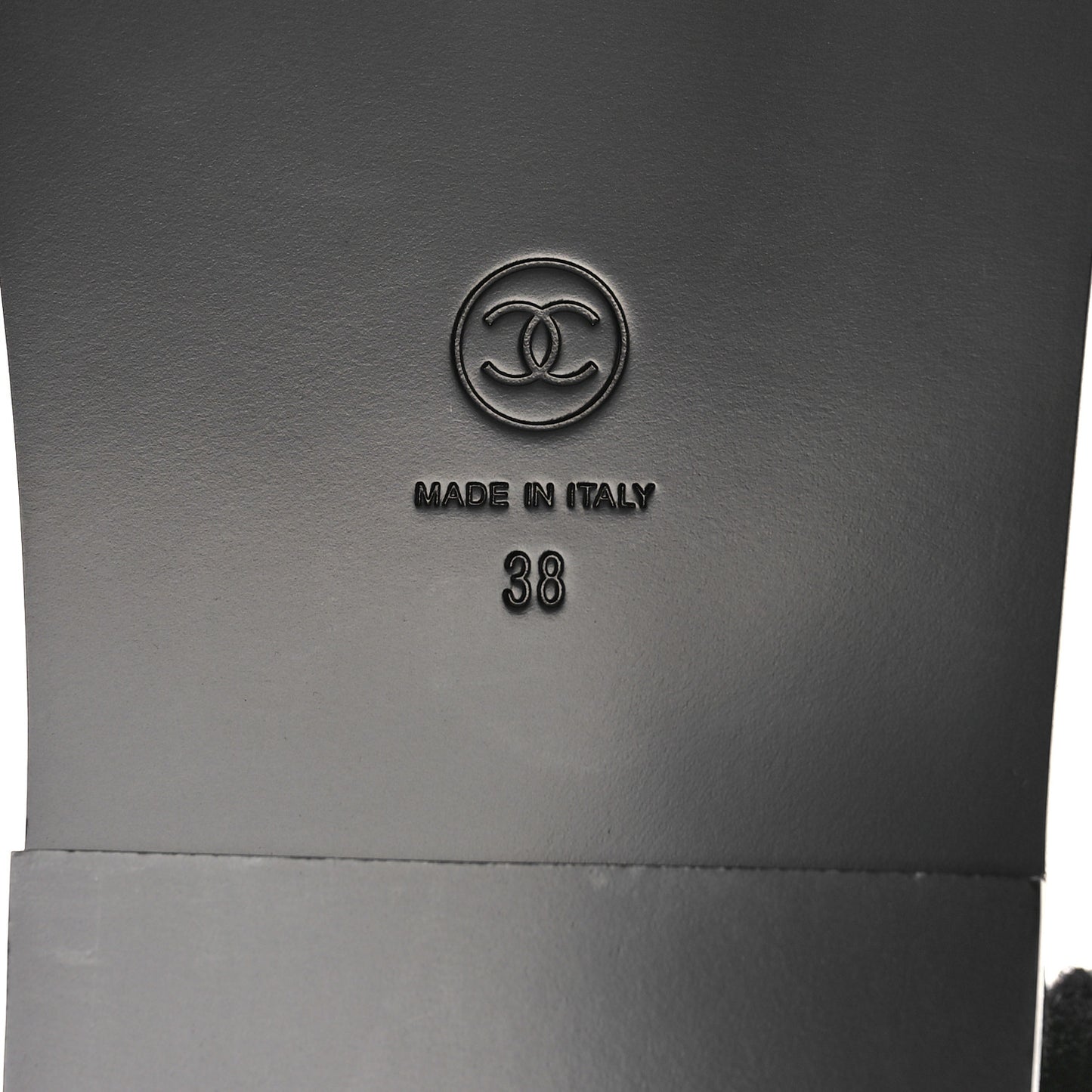 Lambskin Velcro Dad Sandals 38 Black