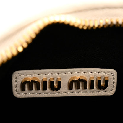 Miu Miu Nappa Matelasse Regular Wander Hobo White 6 of 11