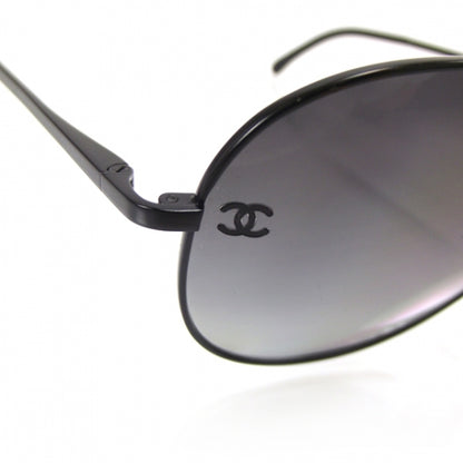 Chanel Aviator Sunglasses 4189-T-Q Black 5 of 9