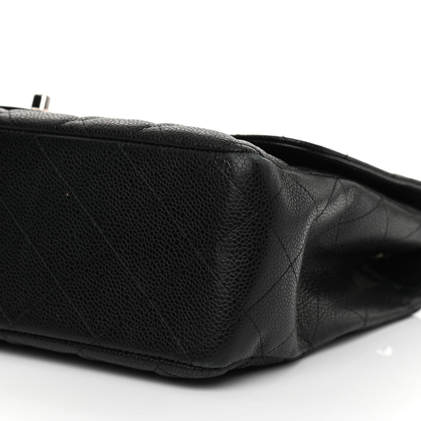 Caviar Quilted Jumbo Single Flap Black