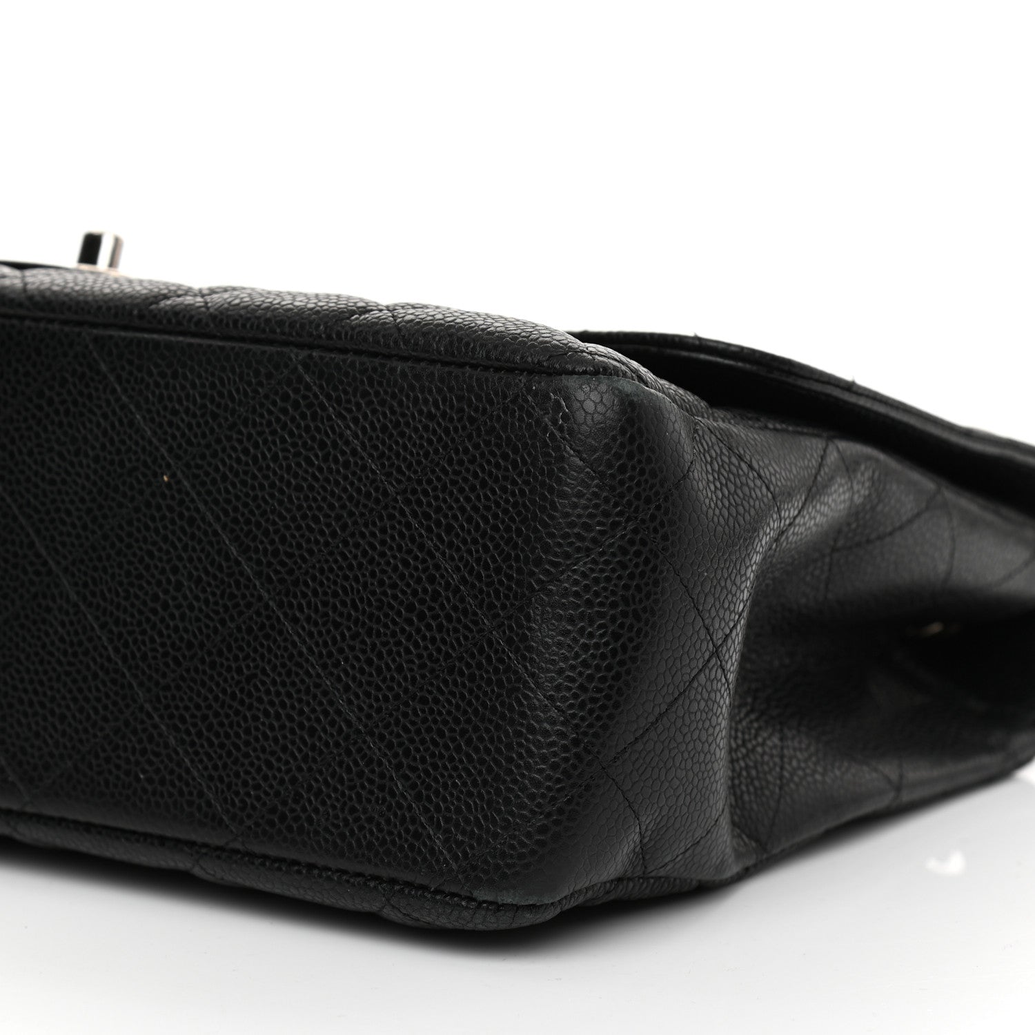 Chanel Caviar Quilted Jumbo Single Flap Black 10 of 11