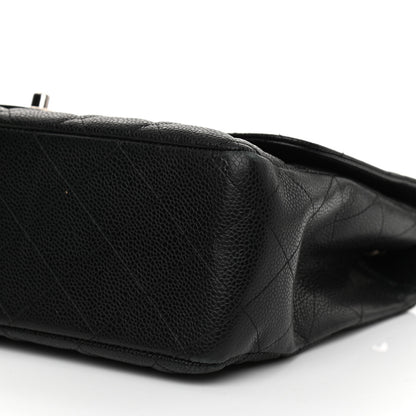 Chanel Caviar Quilted Jumbo Single Flap Black 10 of 11
