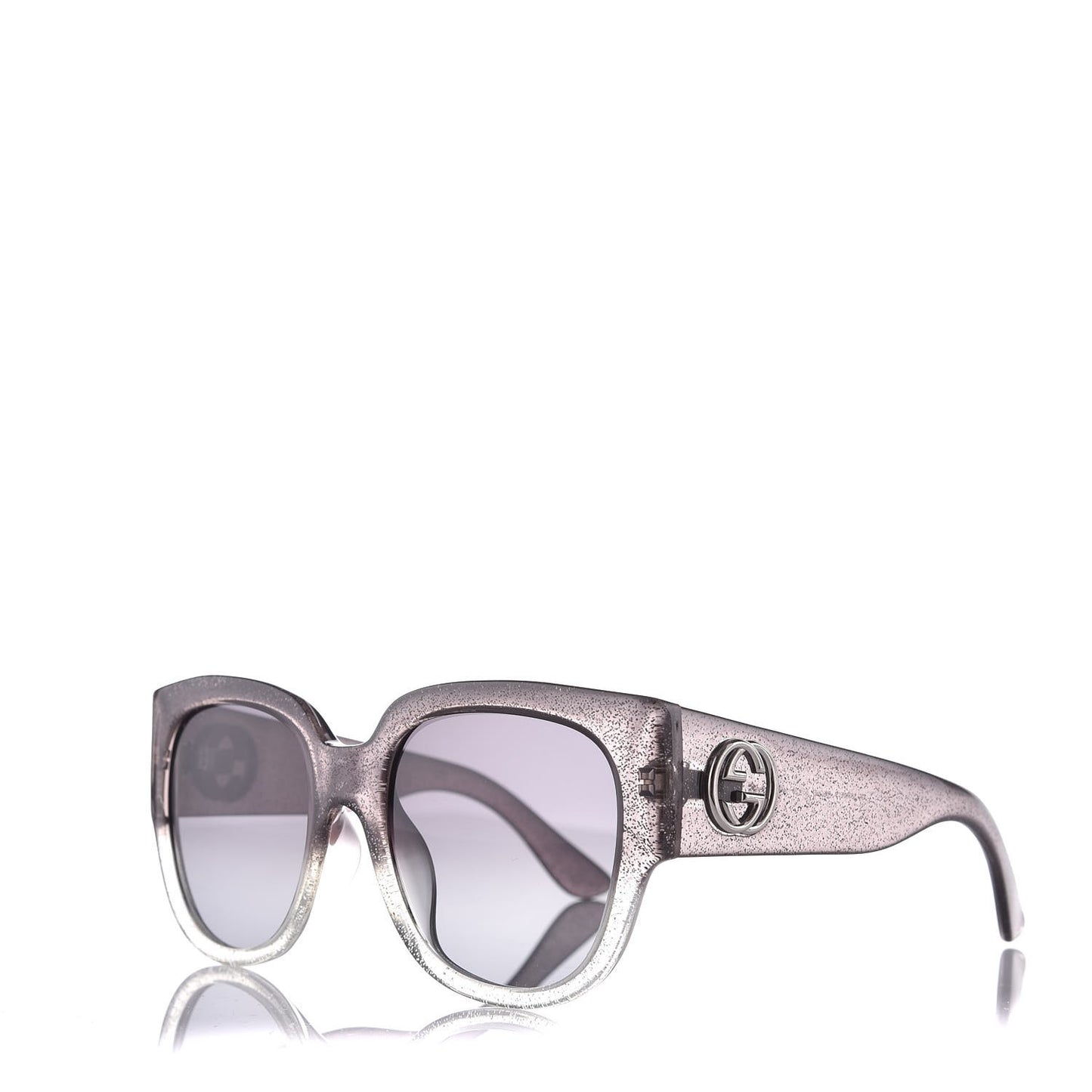 Glitter Square Optyl Sunglasses 3814/S Gray Silver