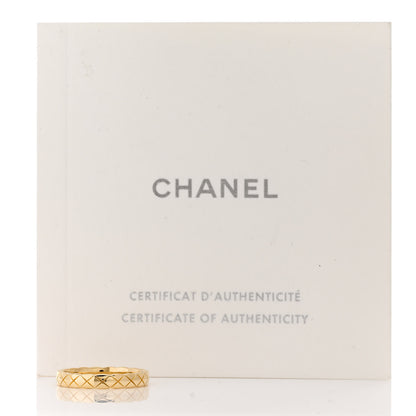 Chanel 18K Yellow Gold Mini Coco Crush Ring 54 6.75 5 of 5