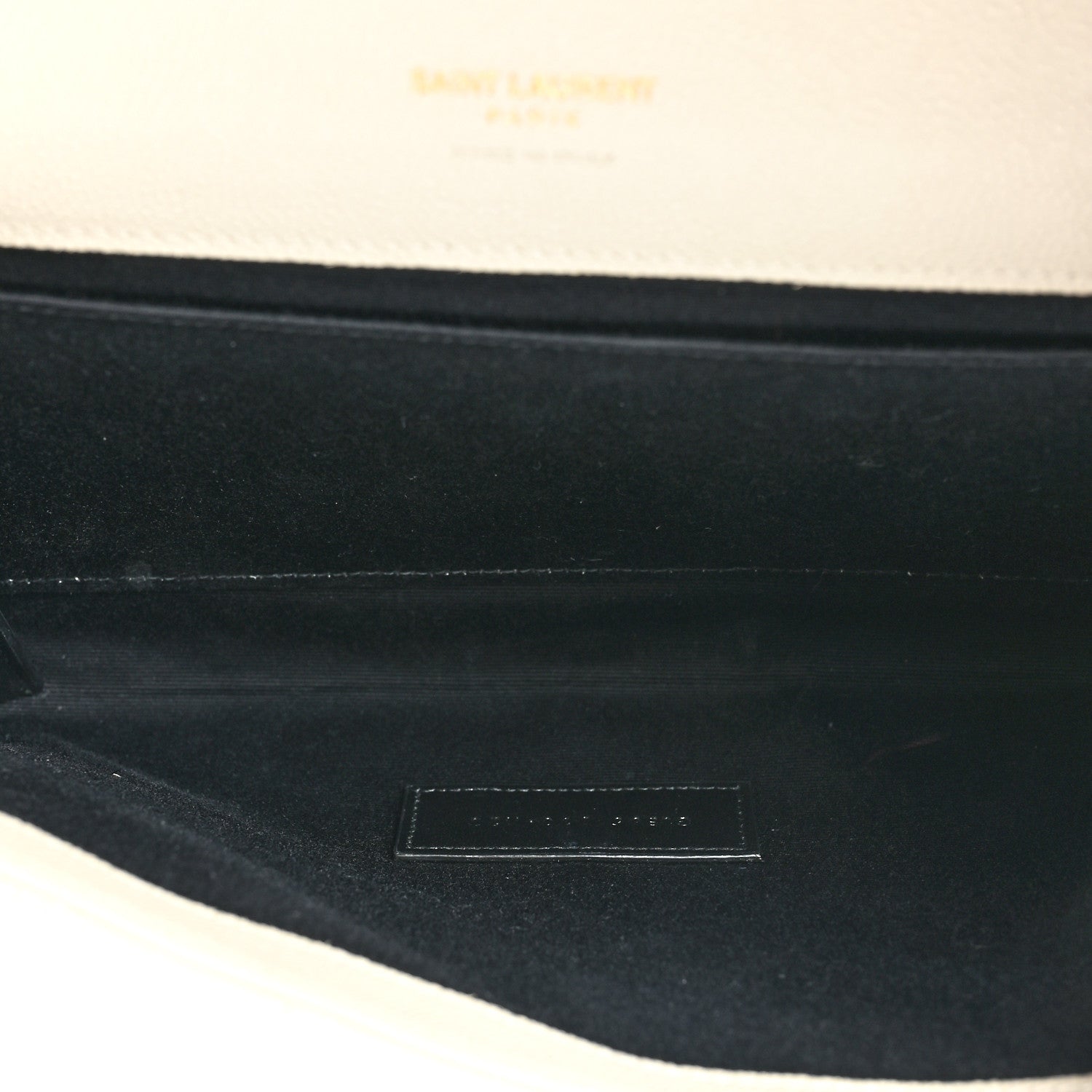 Saint Laurent Grain De Poudre Textured Mixed Matelasse Triquilt Monogram Clutch Blanc Vintage 5 of 17