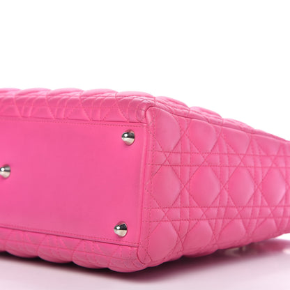 Christian Dior Lambskin Cannage Large Lady Dior Pink 7 of 10