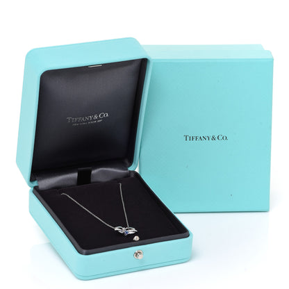 Tiffany Platinum Diamond Tanzanite Paper Flowers Firefly Necklace 6 of 6