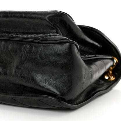 Saint Laurent Crinkled Calfskin Matelasse Monogram Medium Niki Chain Satchel Black 10 of 10
