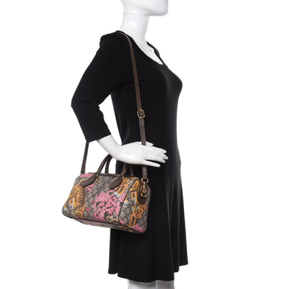 Gucci GG Supreme Monogram Bengal Small Boston Beige Pink 2 of 10
