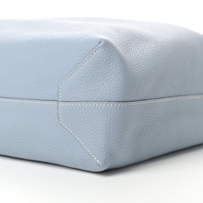 Hermes Taurillon Clemence Double Sens 36 Reversible Tote Bleu Lin Bleu Obscur 12 of 16