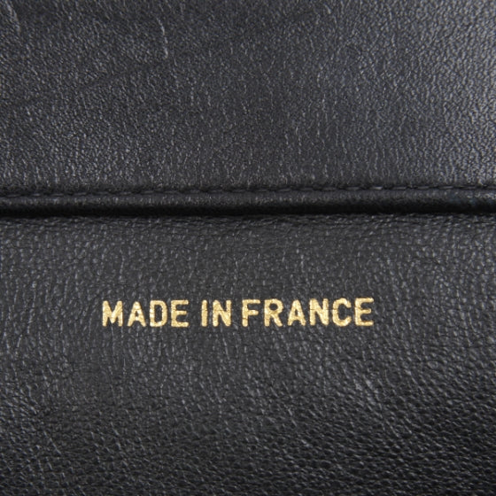 Lambskin Jumbo Shoulder Bag Black