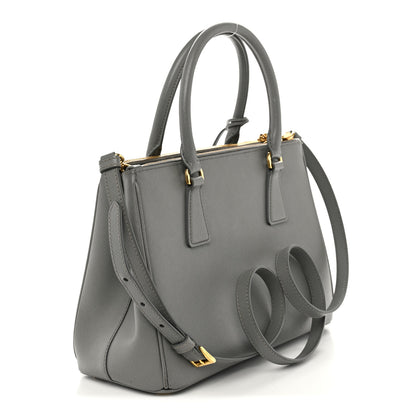 Prada Saffiano Lux Small Galleria Double Zip Tote Ardesia 3 of 10