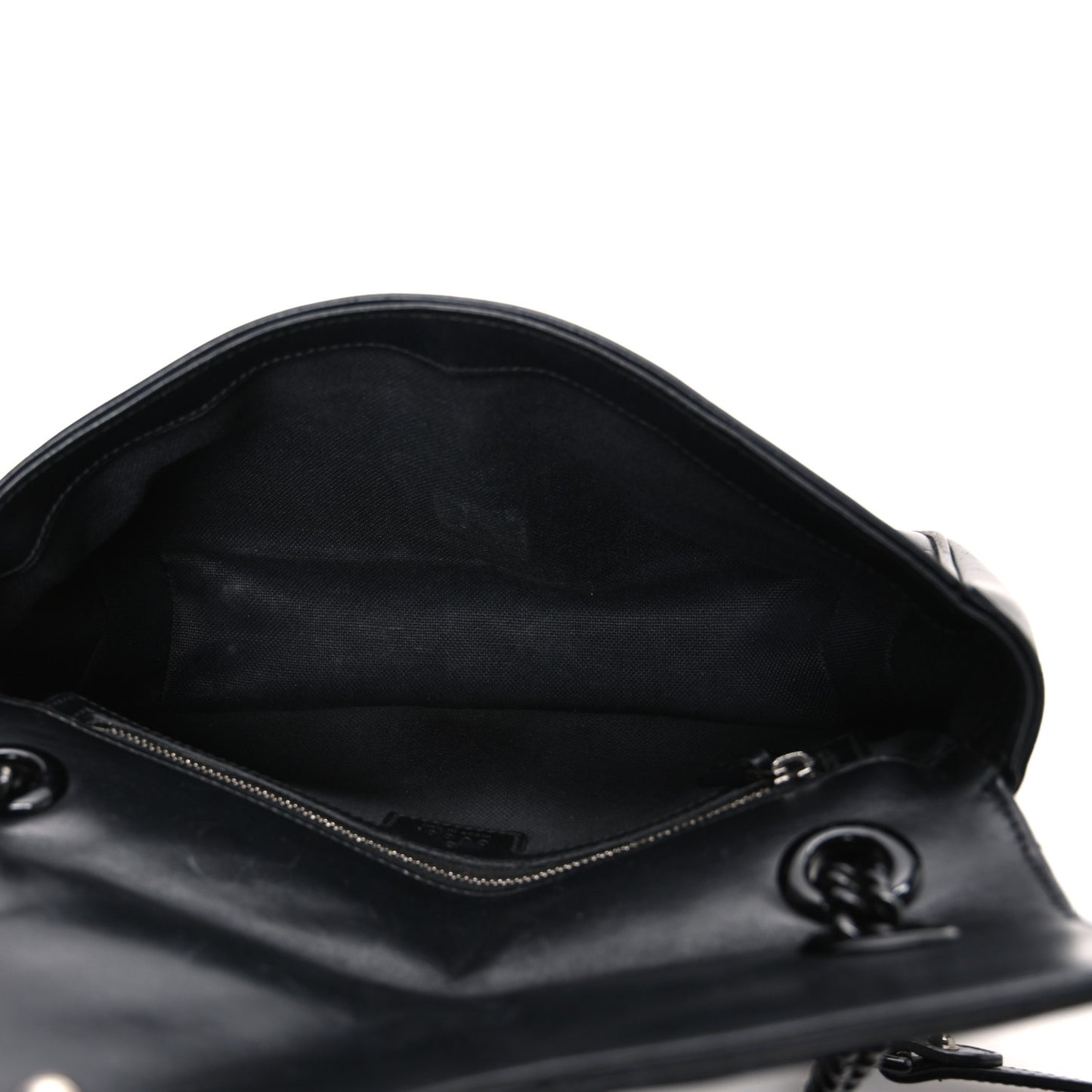 Calfskin Matelasse Monochrome Small GG Marmont Shoulder Bag Black