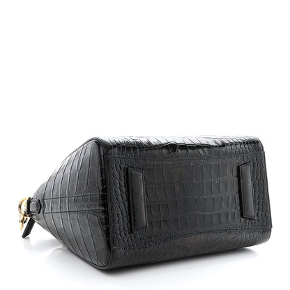Givenchy Calfskin Crocodile Embossed Small Antigona Black 4 of 11