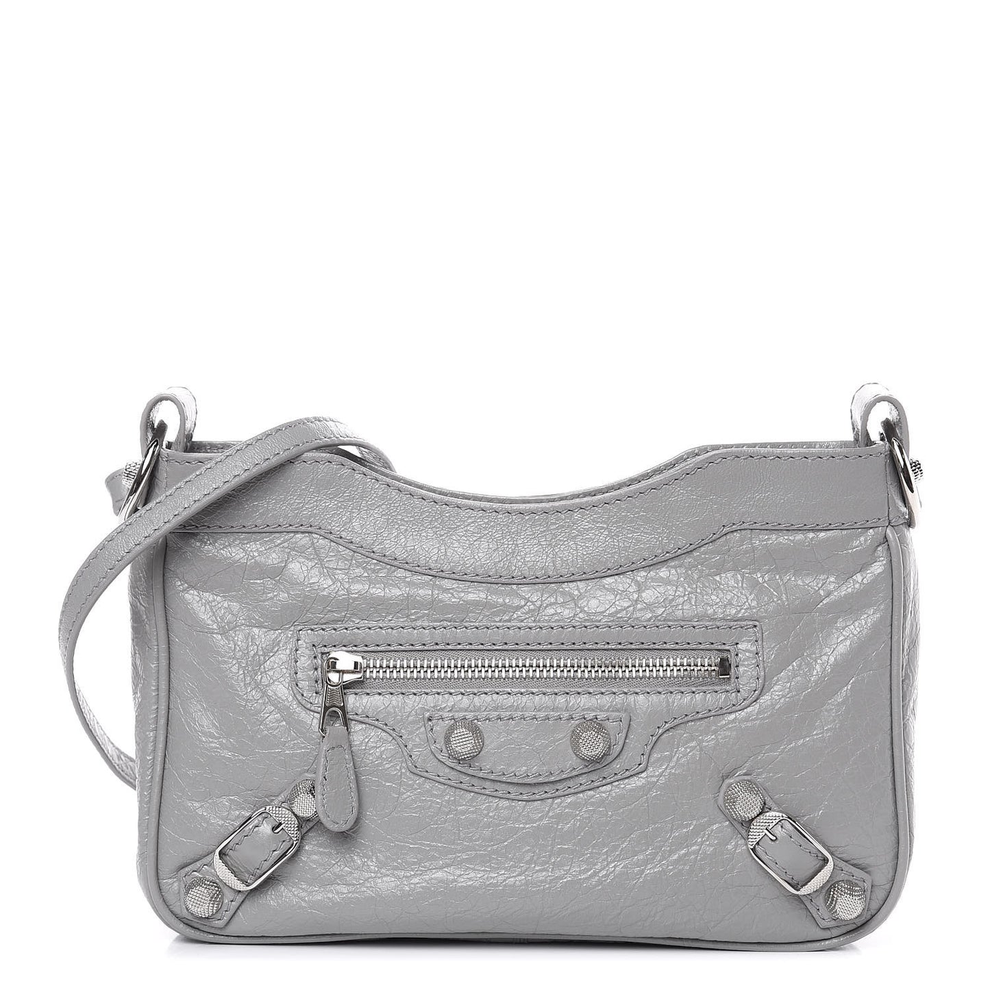 Agneau Giant 12 Silver Hardware Hip Gris Haussmannien