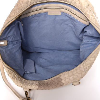 Bottega Veneta Nappa Linen Intrecciato Maxi Convertible Tote Mink 5 of 11