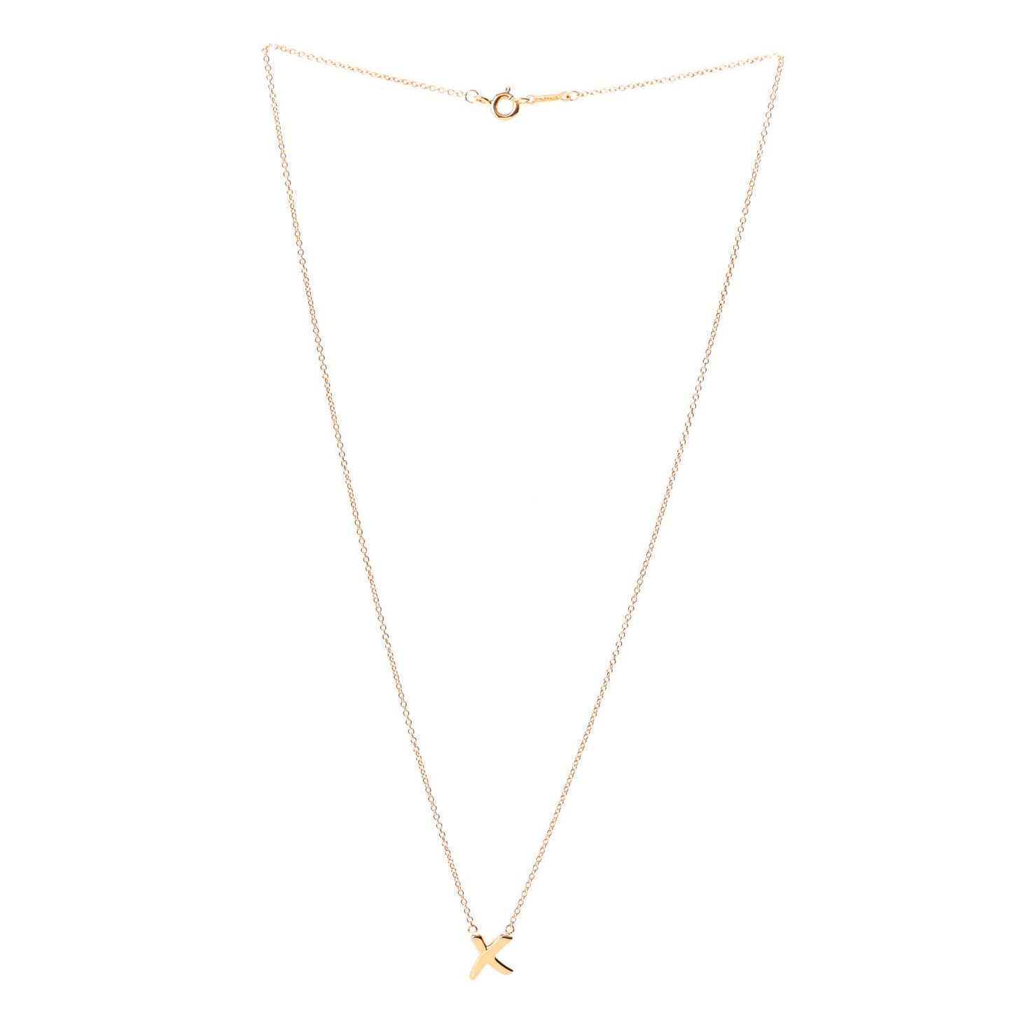 18K Rose Gold Paloma Picasso Graffiti X Pendant Necklace