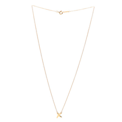 Tiffany 18K Rose Gold Paloma Picasso Graffiti X Pendant Necklace 2 of 6