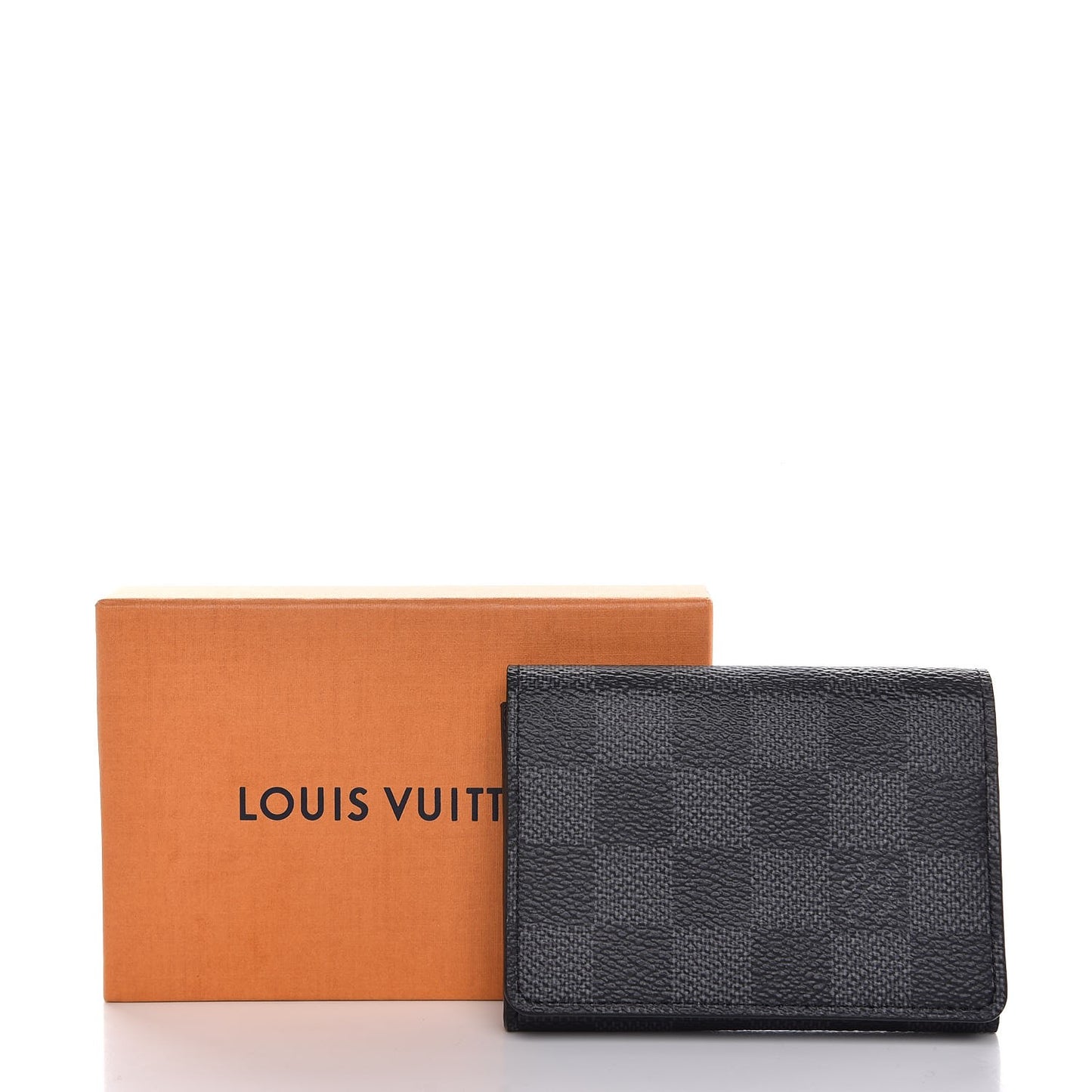 Damier Graphite Enveloppe Carte De Visite
